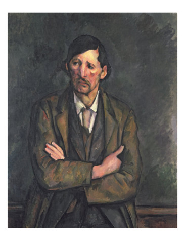 Man with Crossed Arms, c.1899 - Paul Cezanne Painting